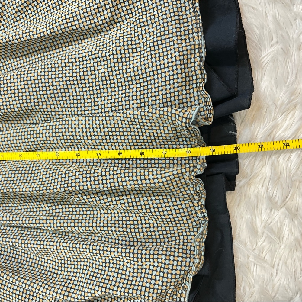 club monaco polka dot black yellow and blue layered mini skirt - Picture 6 of 8